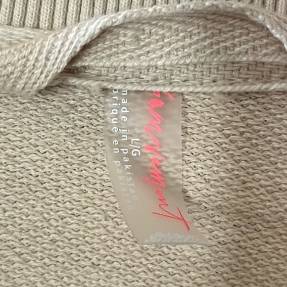 Free people fp movement bright side Cream one piece jumpsuit size L - Picture 7 of 9